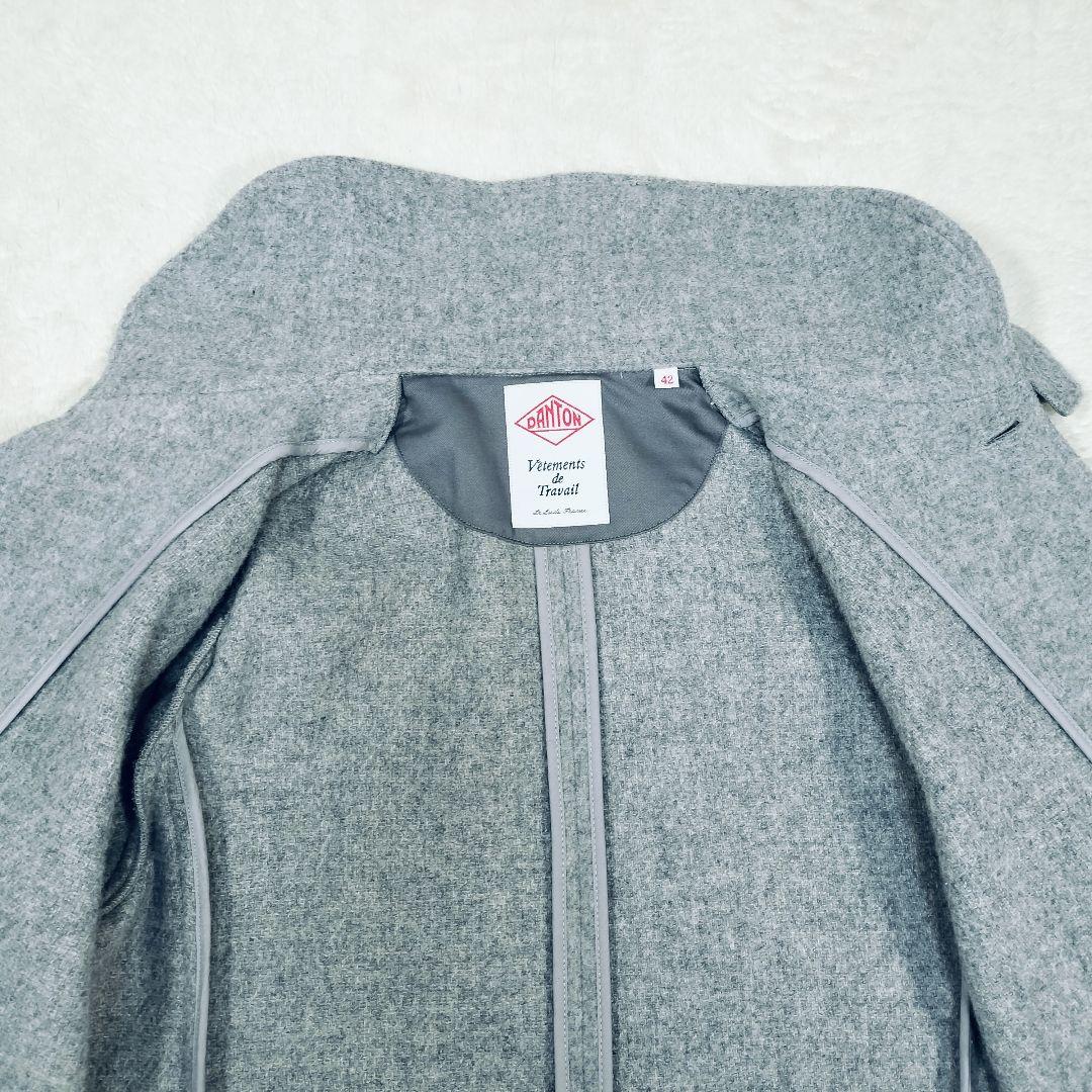 良品☆42サイズ】ダントン DANTON ウールモッサ ライトグレー