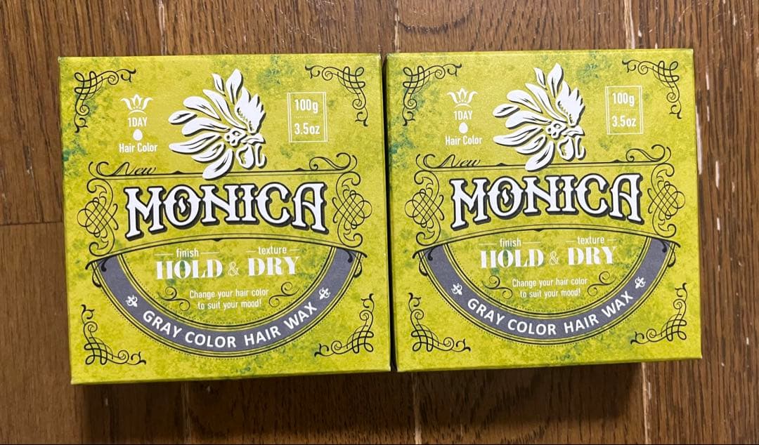 MONICA グレー カラー ヘアワックス 100g 2個セット - メルカリ