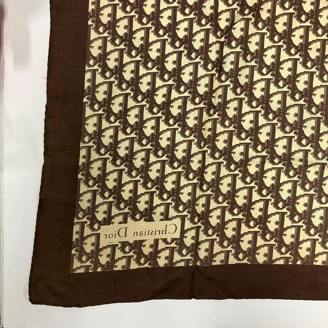 大人気☆Christian Dior☆スカーフ☆トロッター☆シルク☆ブラウン！