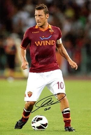 元イタリア代表 フランチェスコ・トッティ ASローマ 直筆サイン入り