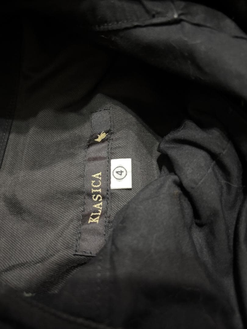 KLASICA クラシカ BIGフードパーカーブルゾン ハーフモッズコート