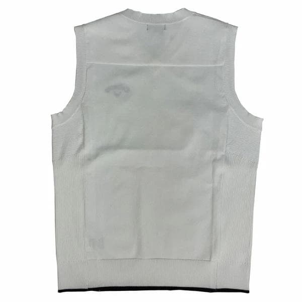 キャロウェイC23119100メンズベスト　ホワイト 　Lサイズ