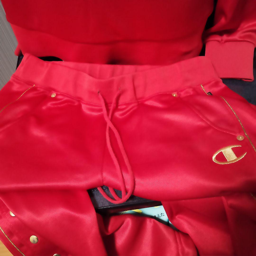 Champion×DRESS CAMP コラボジャージ　魔裟斗　L 赤　上下