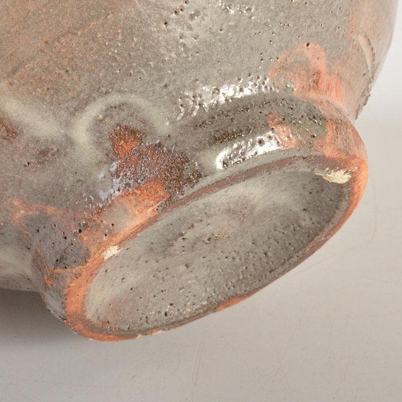 茶道具　信州岩井堂焼　古賀無量作　粉吹茶碗　蓋二重箱　共箱　Ｃ　6801