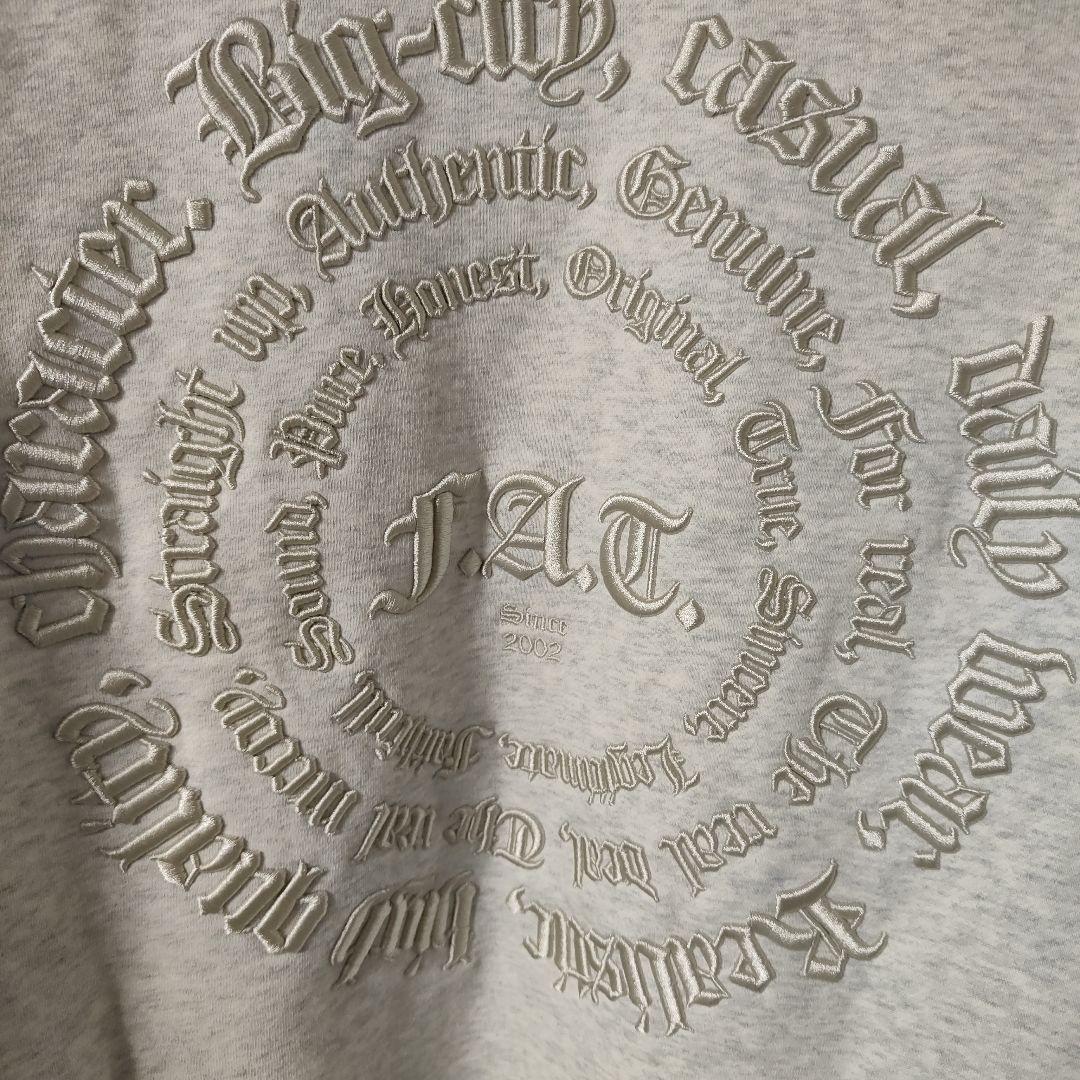 極美品FATグレー系カラー スウェットスタジャン サイズFAT(XL)