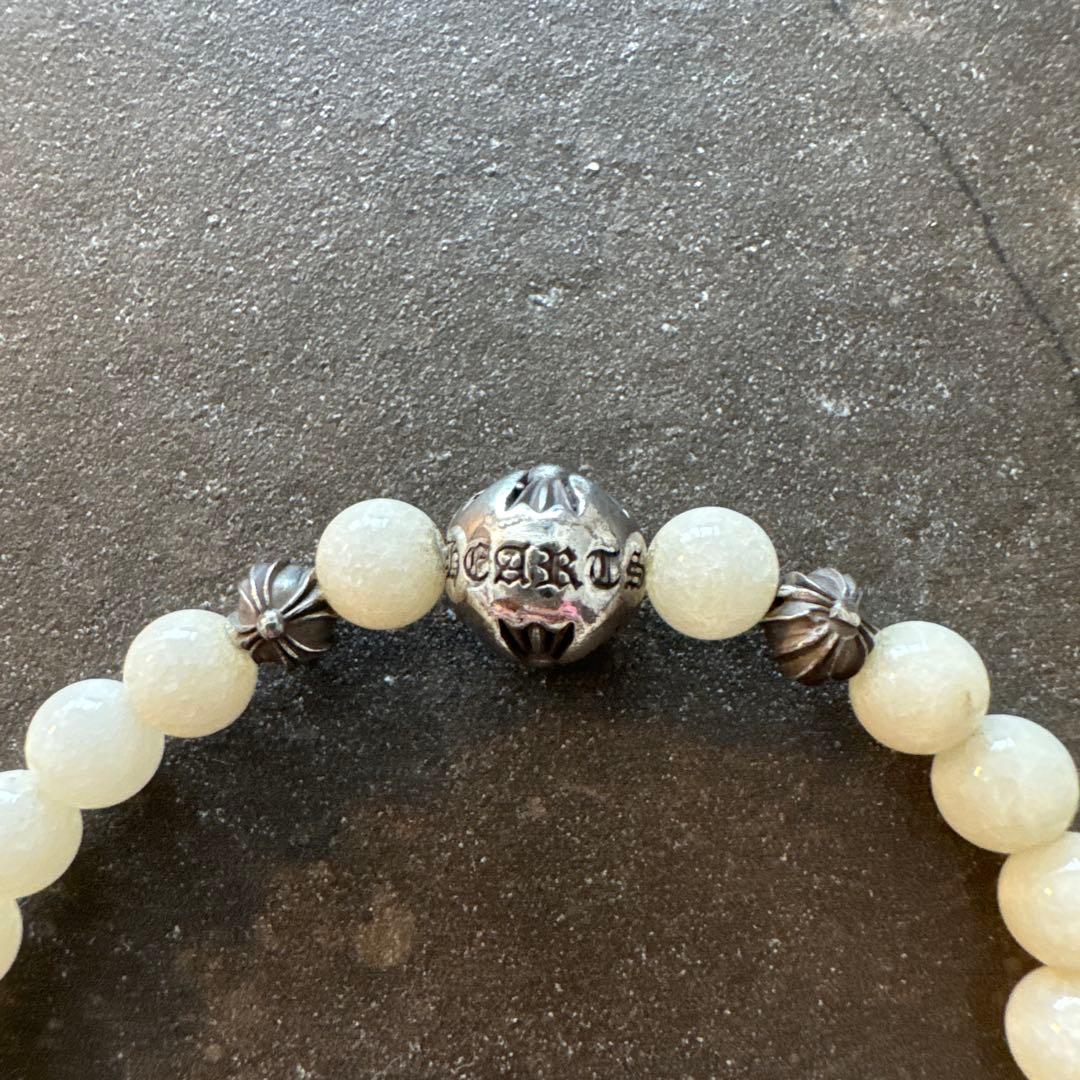 クロムハーツ！Chrome Hearts！数珠！レア！ホワイトオニキス