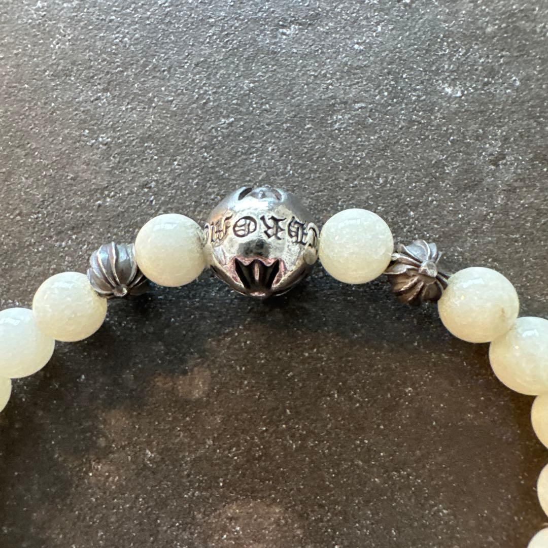 クロムハーツ！Chrome Hearts！数珠！レア！ホワイトオニキス