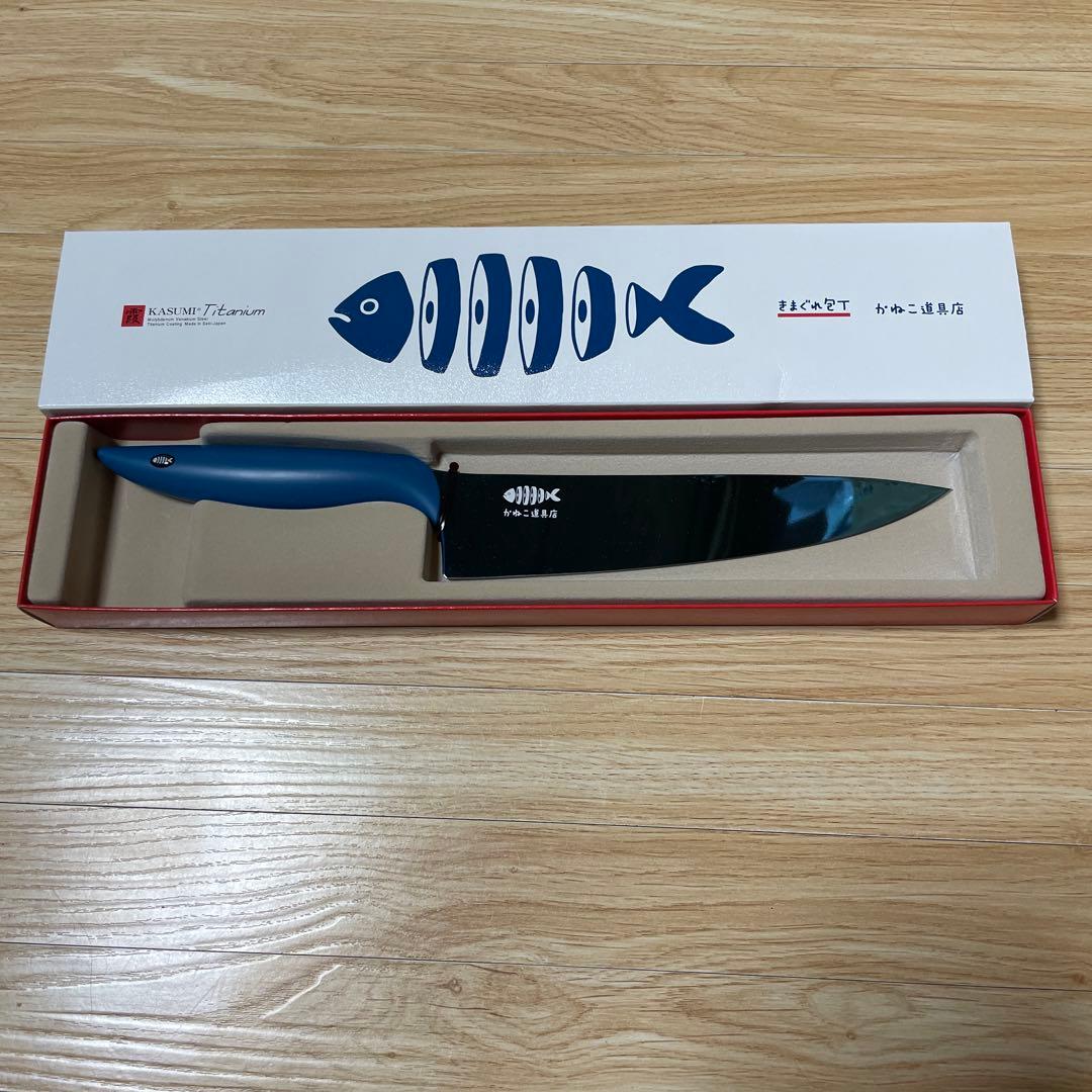 新品未使用品 きまぐれクック 包丁 きまぐれブルー かねこ道具店