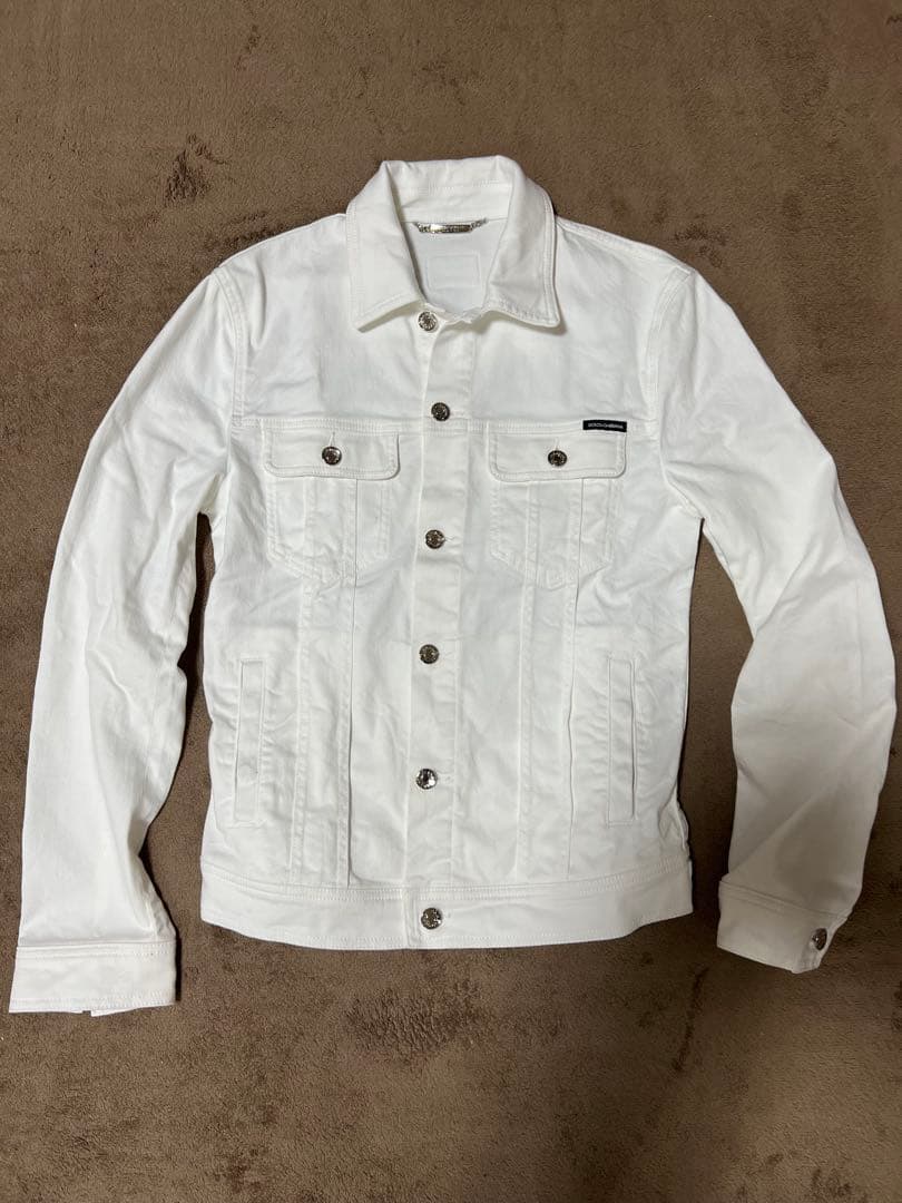 DOLCE&GABBANA ドルガバ メタル釦ストレッチ デニムジャケット 44