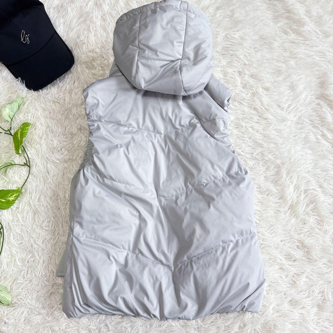 【ムータマリン】美品 ダウンベスト グレー Mサイズ レディース 2way