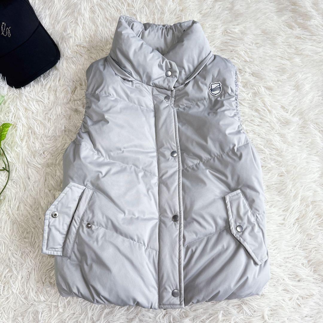 【ムータマリン】美品 ダウンベスト グレー Mサイズ レディース 2way