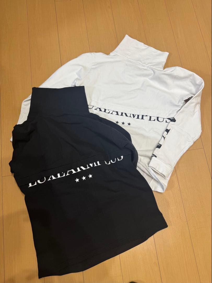 リュクスエイケイエムプラス 防風ボンディングタートルネック XL 黒・白セット