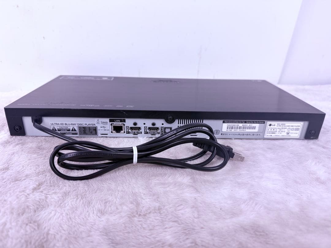 すぐに視聴可能♪LG Ultra HDブルーレイディスクプレーヤー UP970