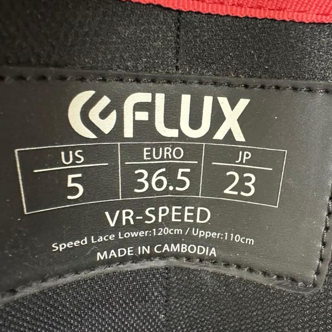 FLUX スノーボードブーツ 女性用 ブラック/レッド 23.0cm