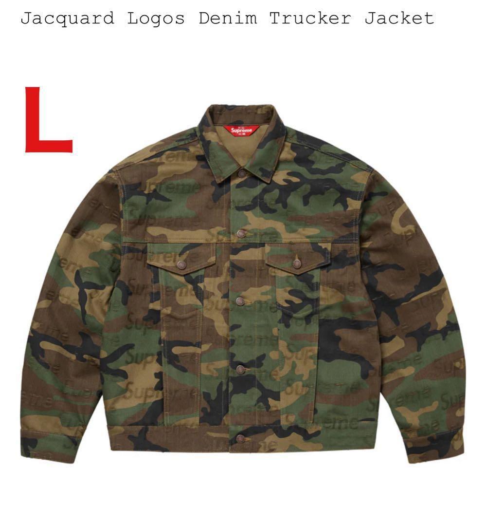 ジャケット・アウター supreme Jacquard Logos Denim jacket