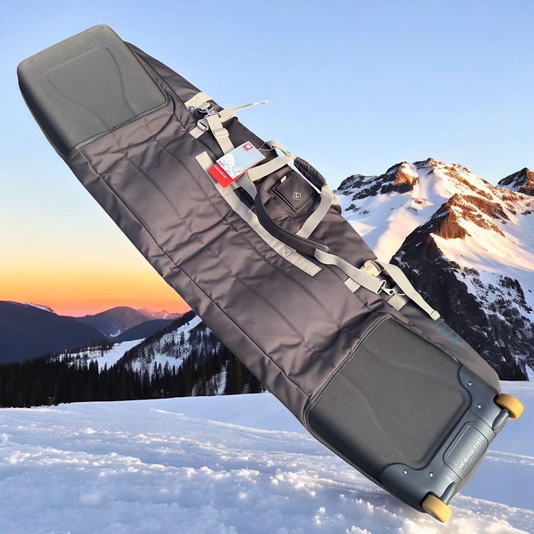 未使用！Burton スノーボードバッグ 茶色2ホイールキャスタ付き 166cm