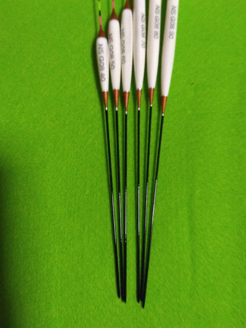 孔雀の羽根 ヘラ浮き NS G08 6本セット