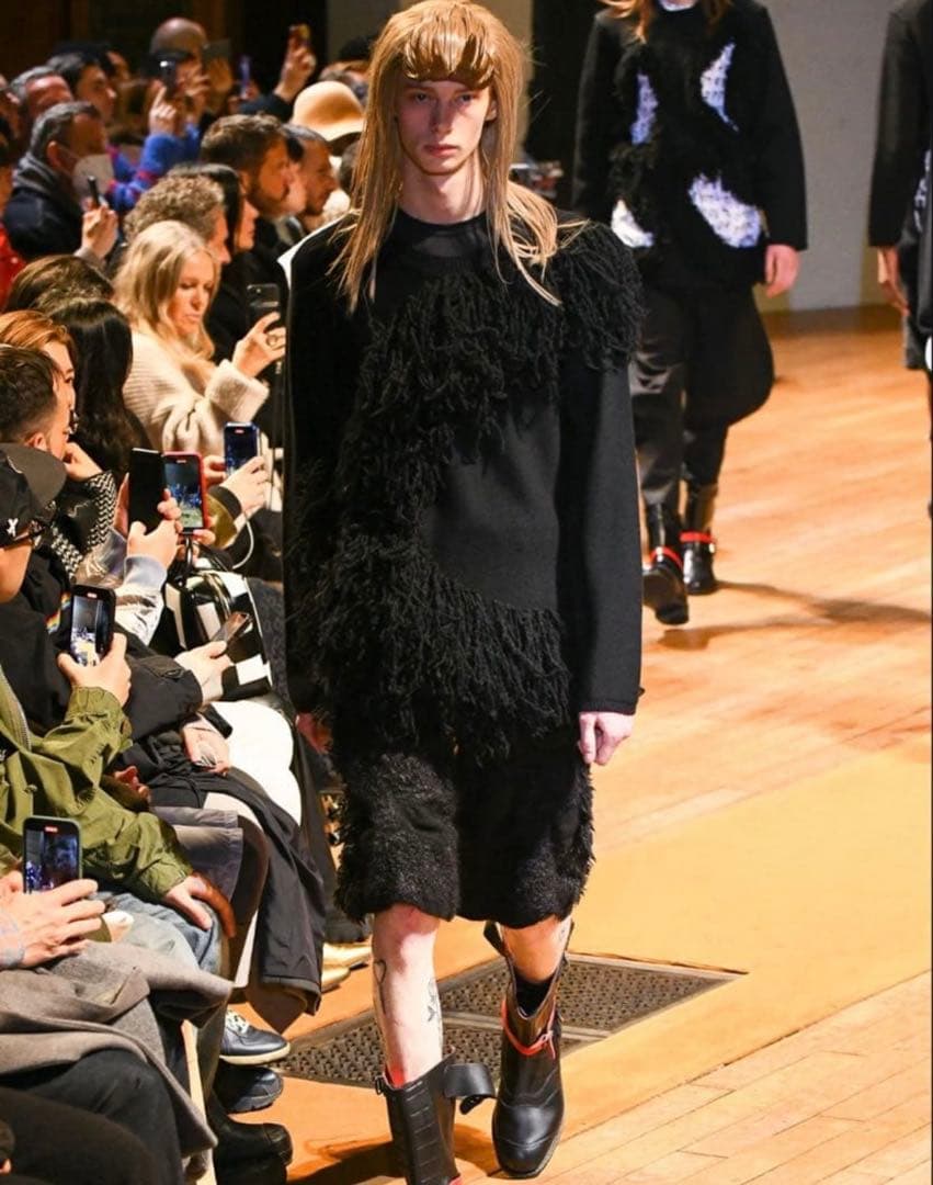 コムデギャルソンオムプリュス ウールフリンジニット M 23AW