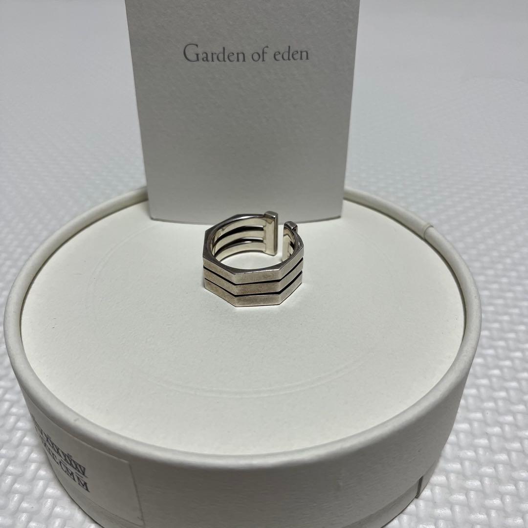 美品 Garden of eden 3連オクタゴンリング シルバー925 19号