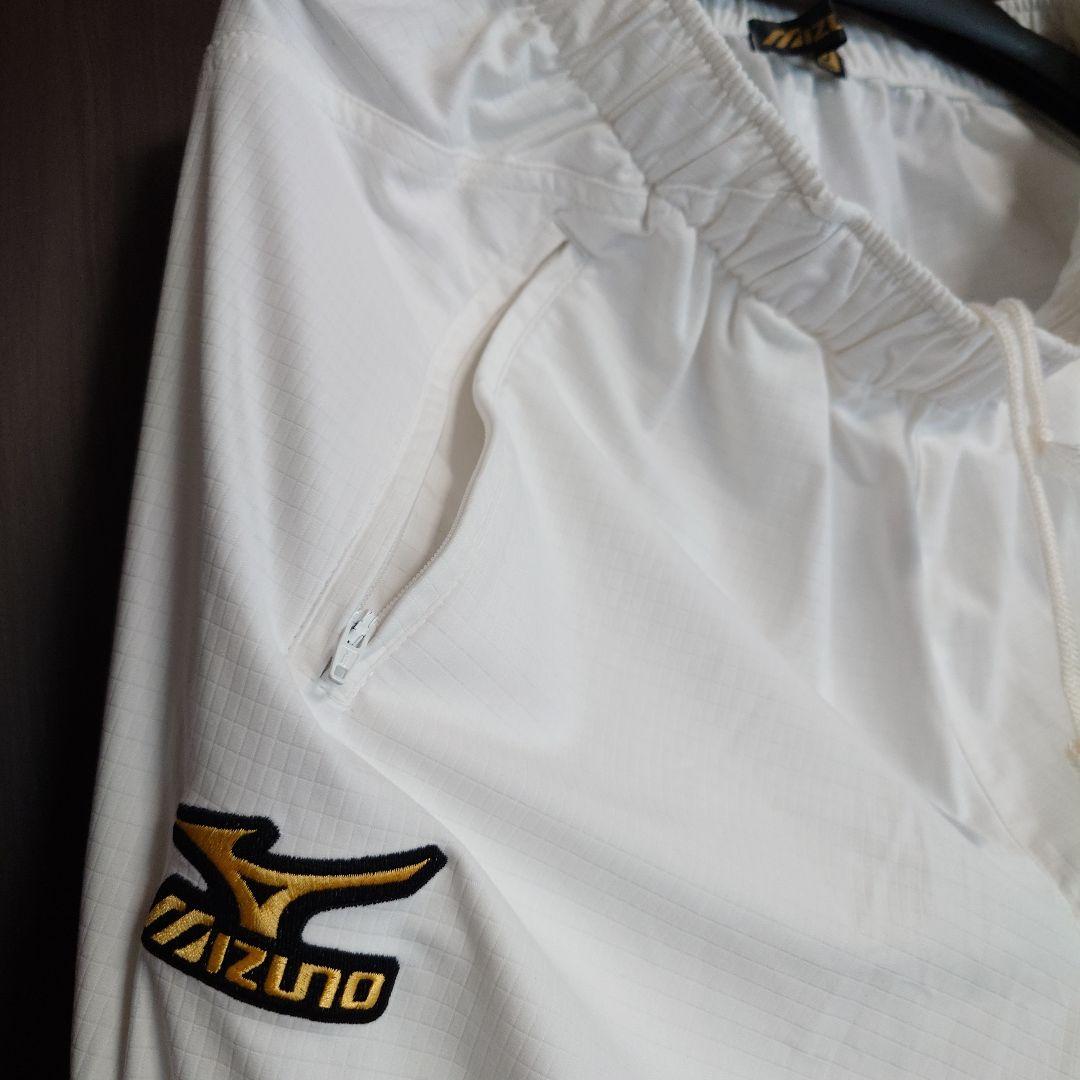 美品 薄手 MizunoPro ホワイトジャケット・パンツセットアップ