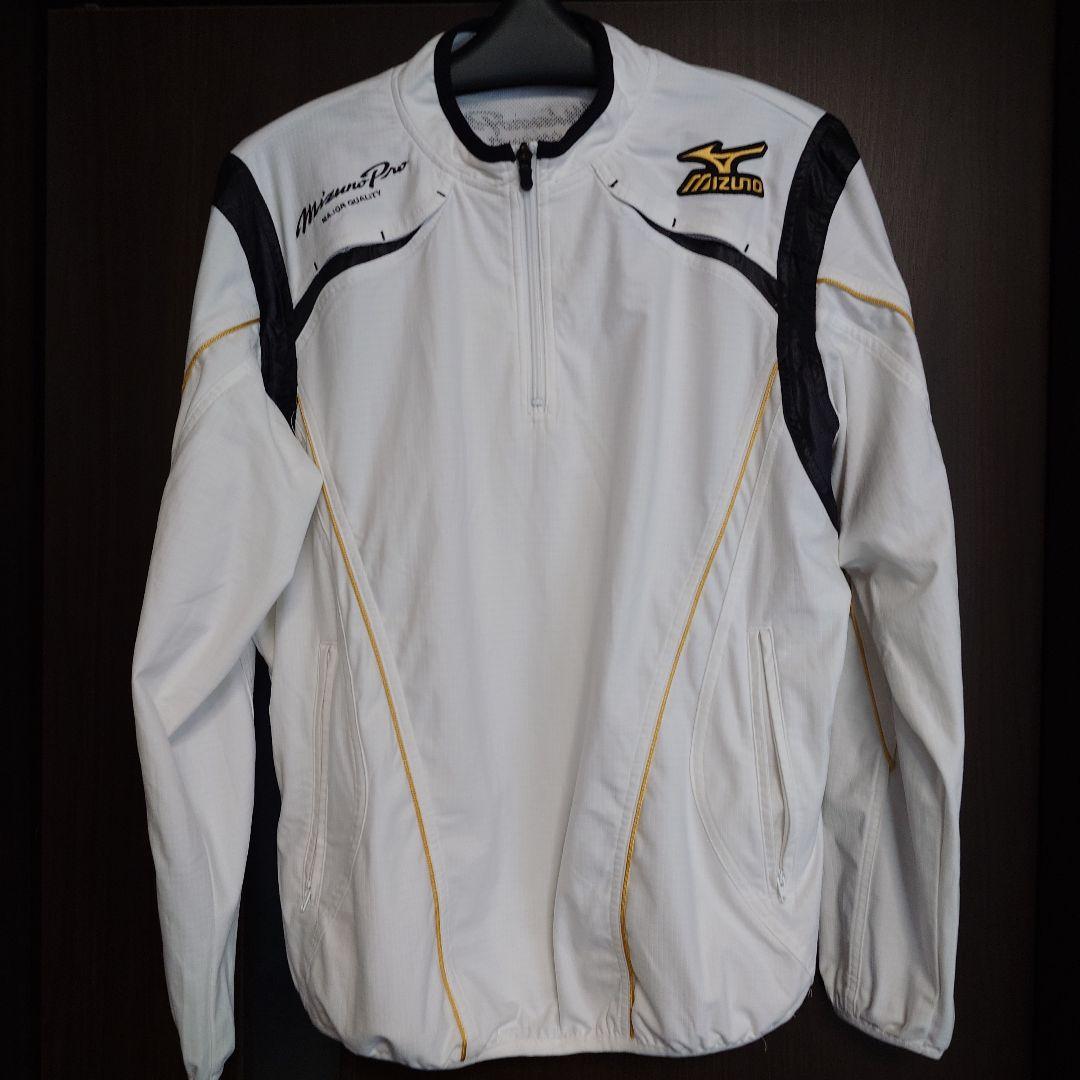 美品 薄手 MizunoPro ホワイトジャケット・パンツセットアップ