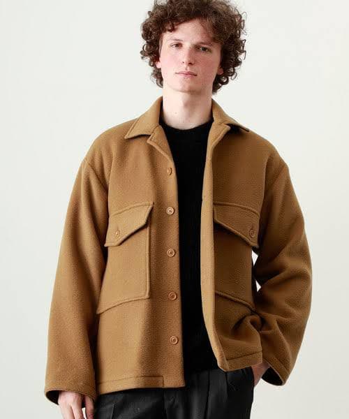 J6308 美品 ベルベスト グレンプレイドチェスターコート グレー 46