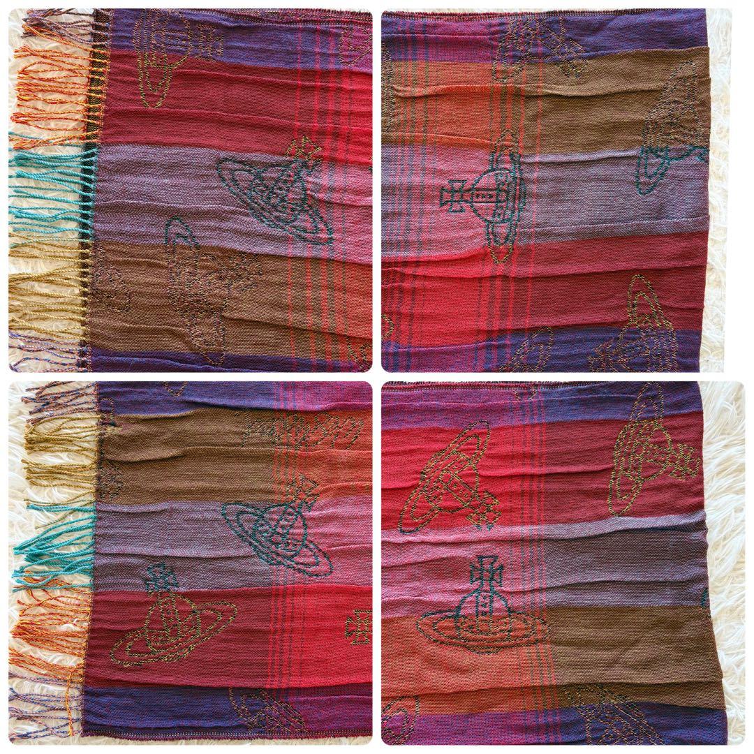 Vivienne Westwood ストール ジャガード オーブ マルチカラー