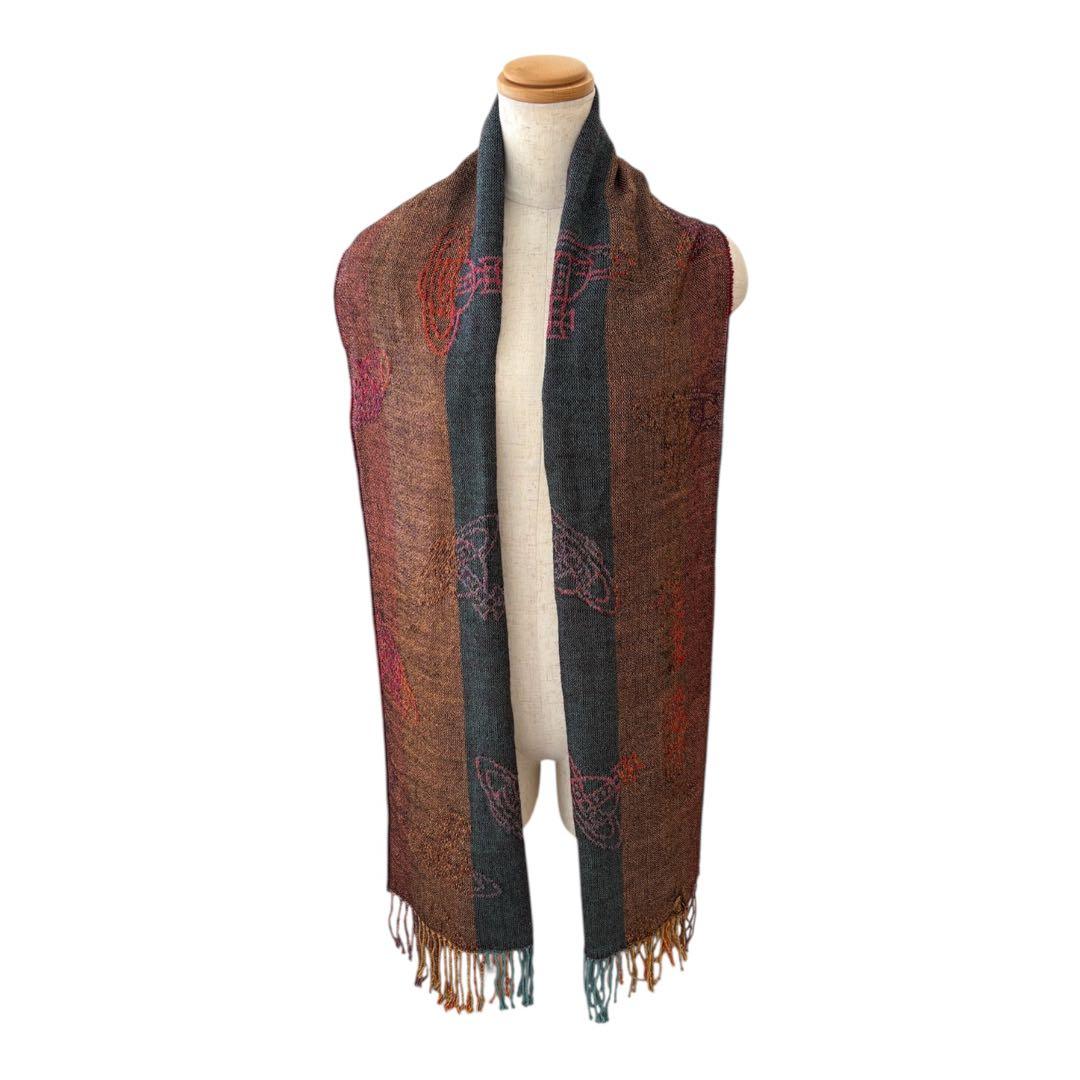 Vivienne Westwood ストール ジャガード オーブ マルチカラー