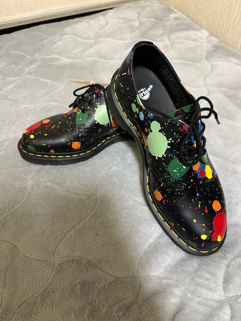新品未使用　ドクターマーチン　1461 ペイントスプラッター　UK5