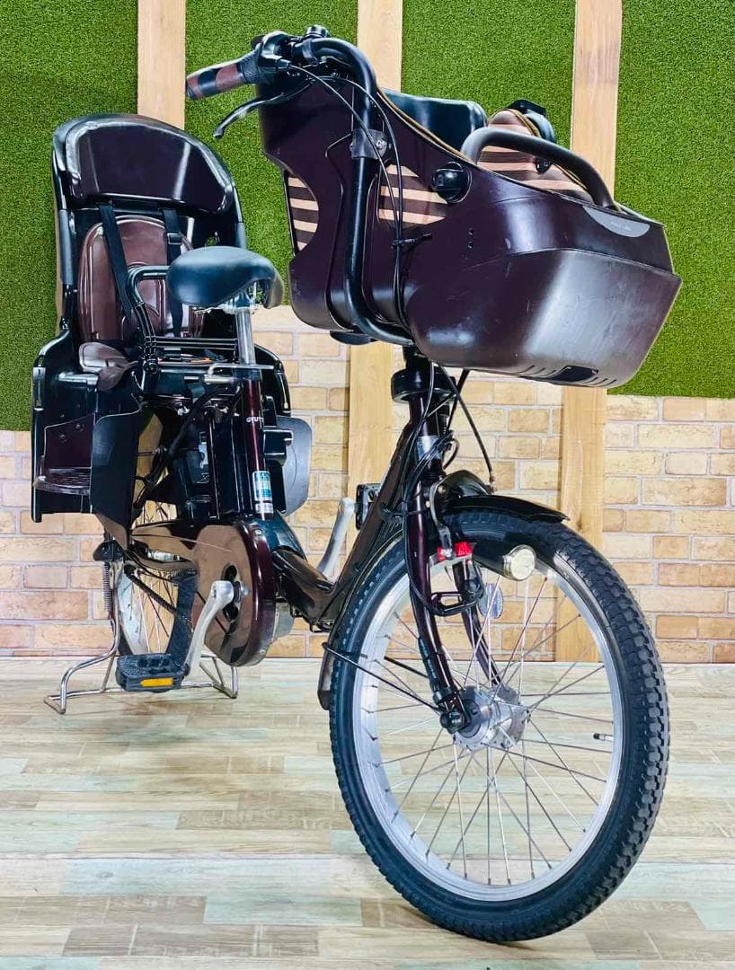 ブラウン 大容量モデル パナソニックギュット子供乗せ電動アシスト H2966