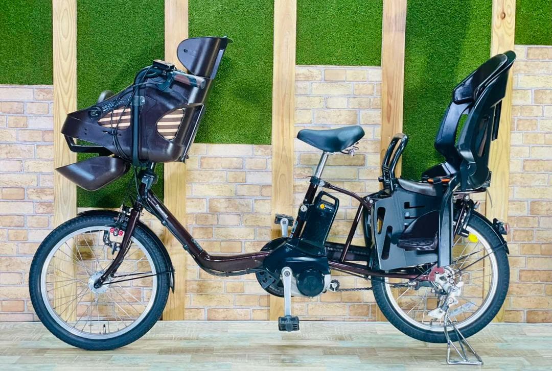 ブラウン 大容量モデル パナソニックギュット子供乗せ電動アシスト H2966