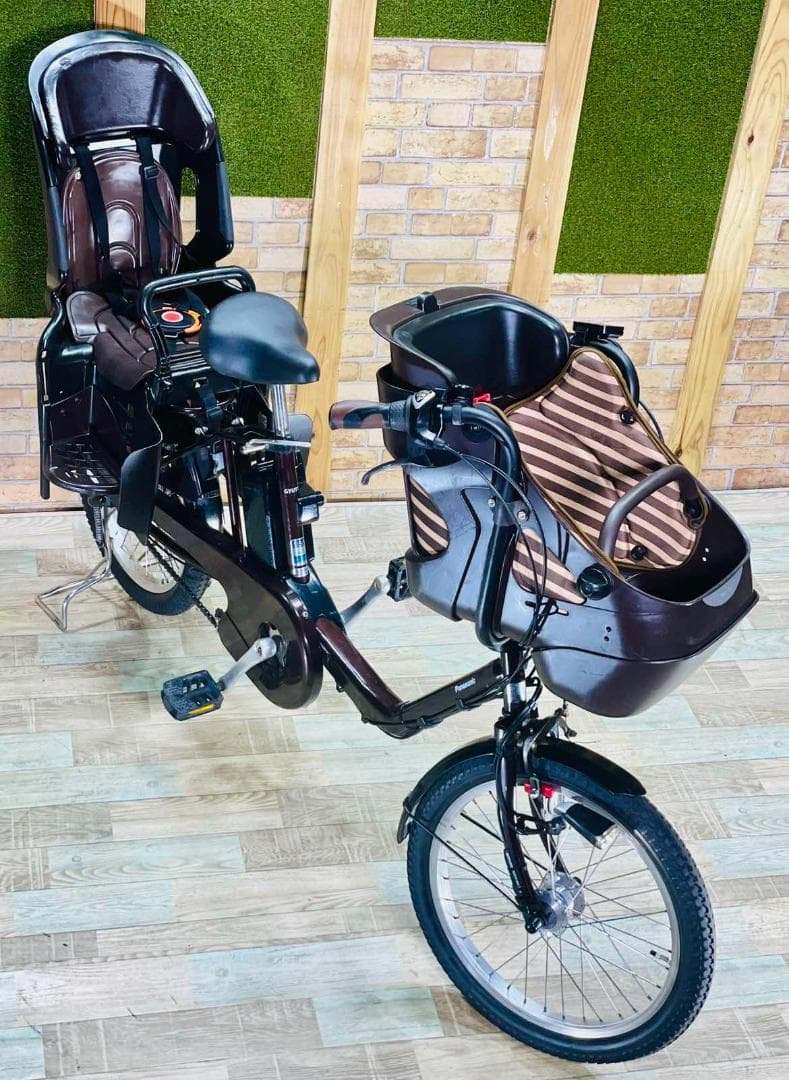 ブラウン 大容量モデル パナソニックギュット子供乗せ電動アシスト H2966