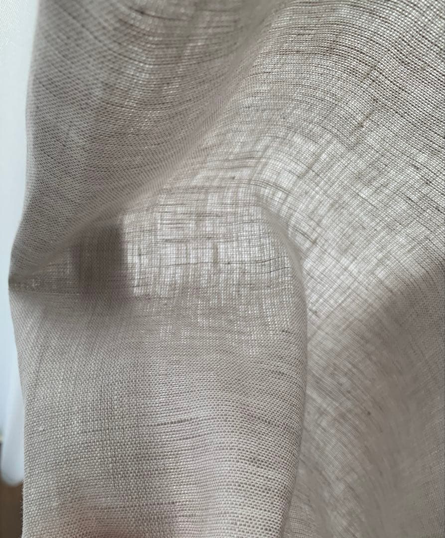 ライトグレー プリーツカーテン