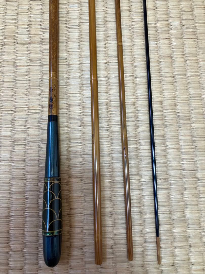 ヘラ竿　紀州ヘラ竿　魚集英雄作　天至一本作り 高野竹　10.1尺