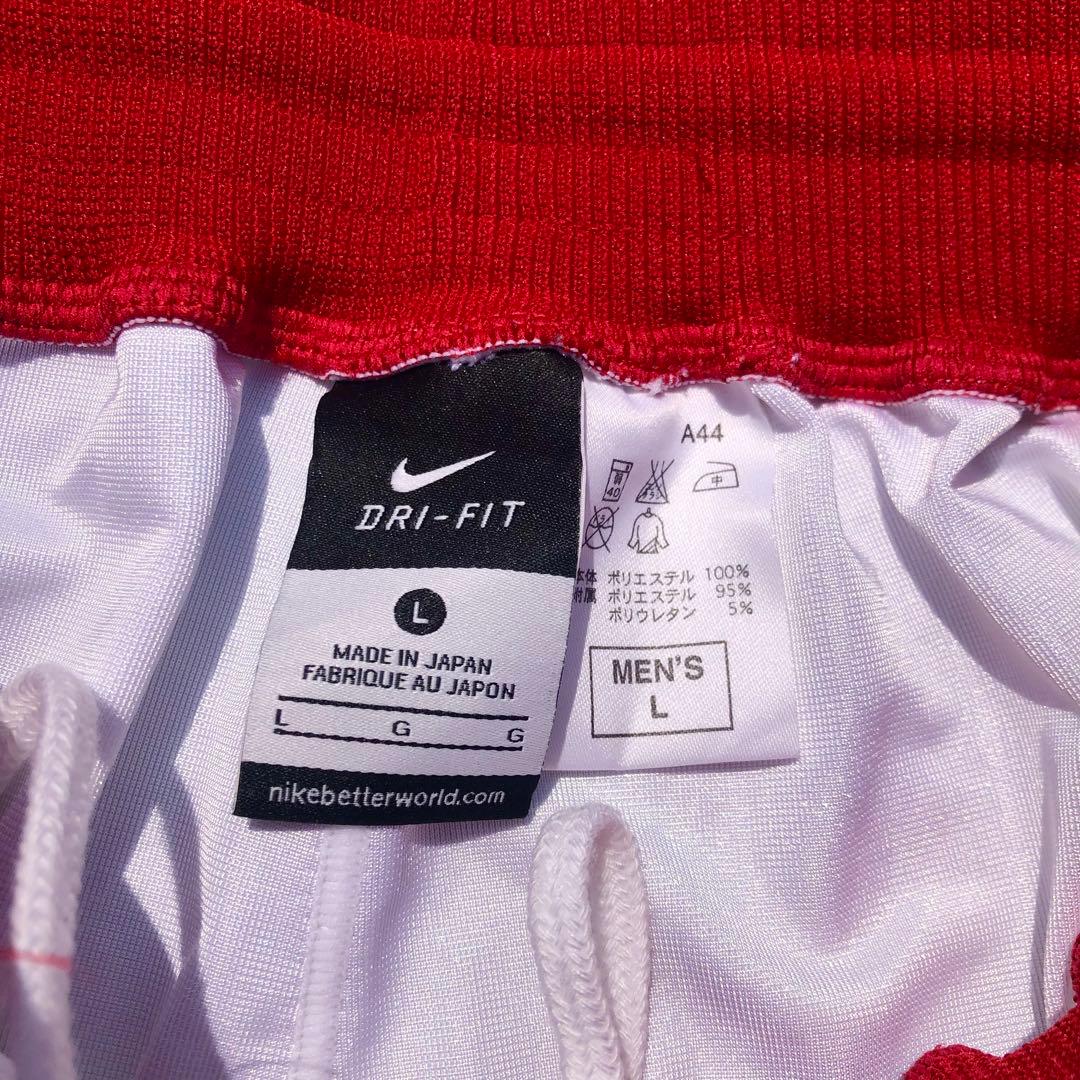 nike ナイキ バスケットボール ハーフパンツ Lサイズ ホワイト レッド