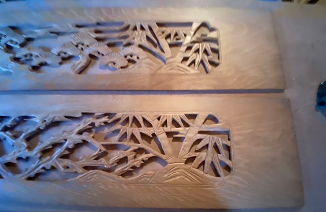 欄間彫刻2枚1組