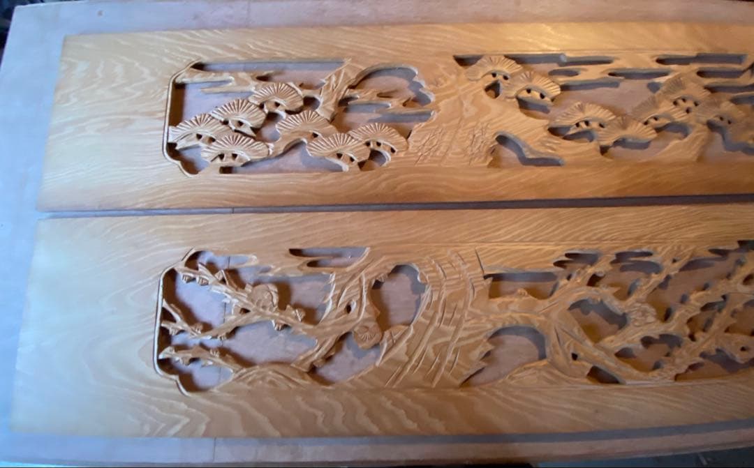 欄間彫刻2枚1組