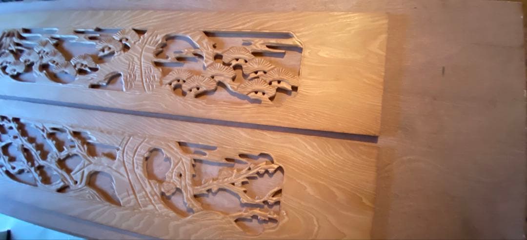 欄間彫刻2枚1組