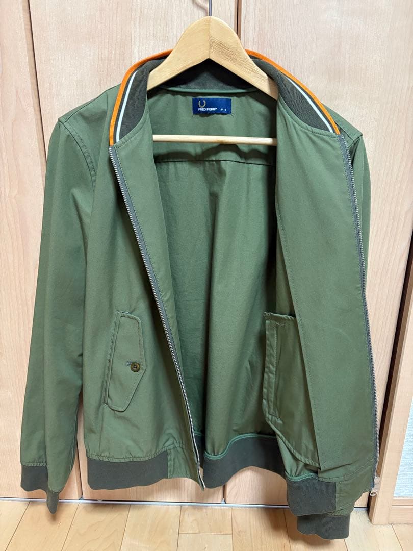 難あり⭐︎フレッドペリー⭐︎オリーブグリーン ジップアップ フレッド