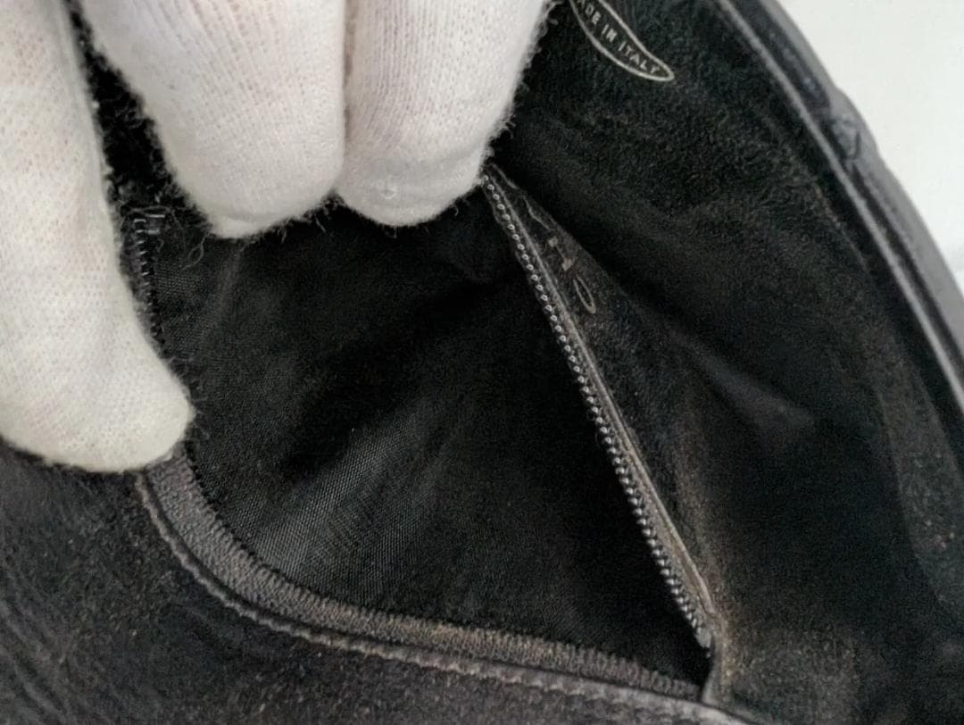 シャネル ウエストポーチ マトラッセ ラムスキン ヴィンテージ 黒