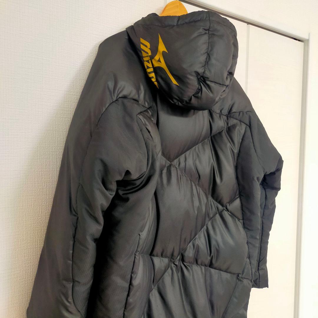 MIZUNO ベンチコート ダウンコート 黒 大きいサイズ スポーツ観戦 肉厚