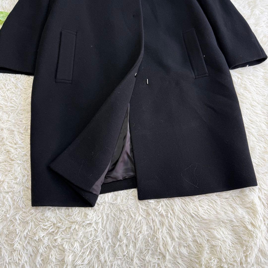 【23区】美品 ウールコート ロング ブラック 48サイズ レディース