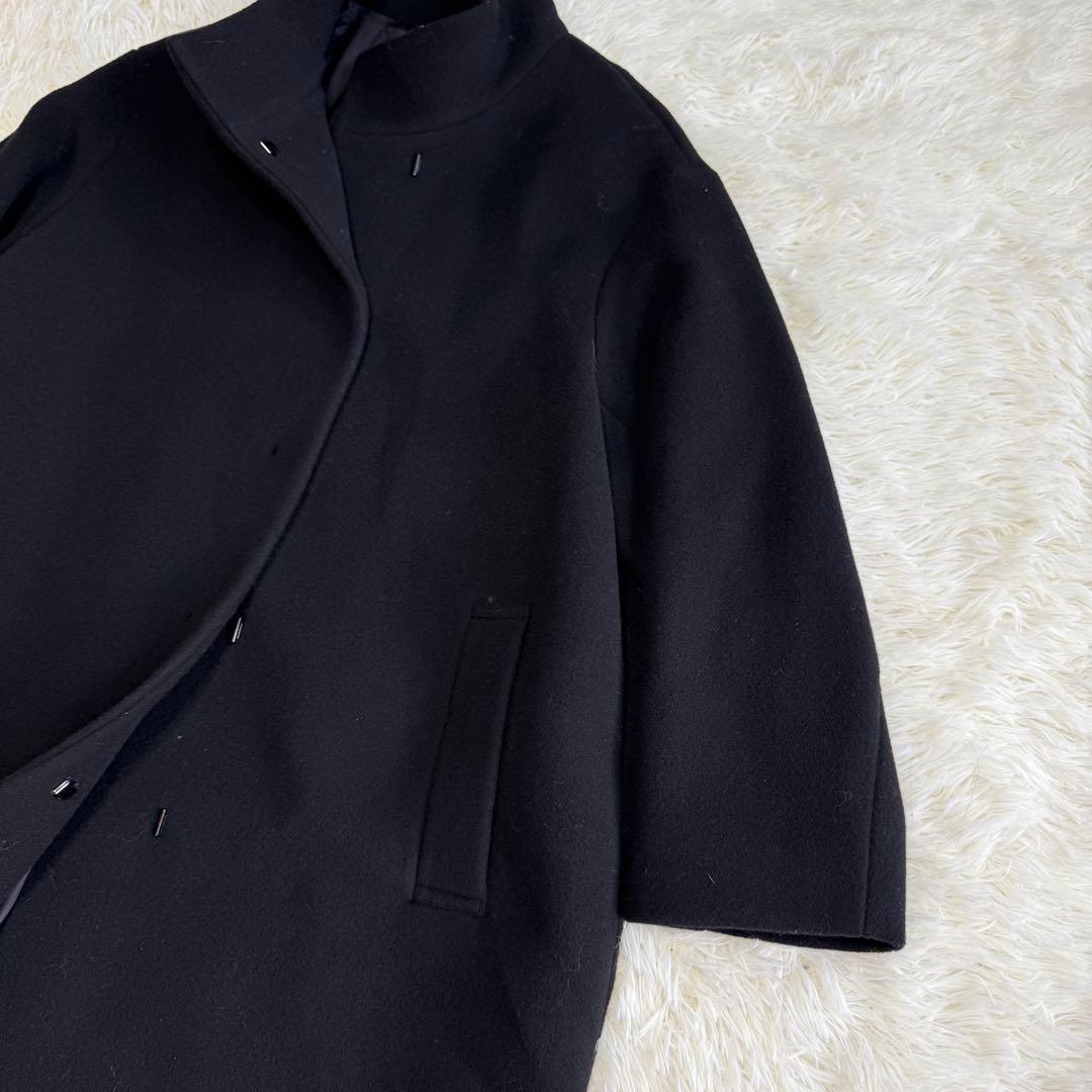 【23区】美品 ウールコート ロング ブラック 48サイズ レディース