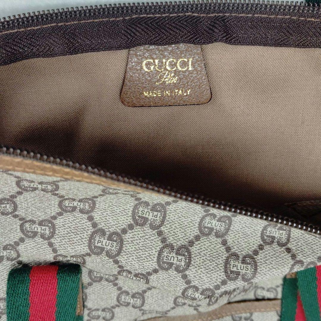 【T】美品✨GUCCI plus　GG シェリーライン　ボストンバッグ