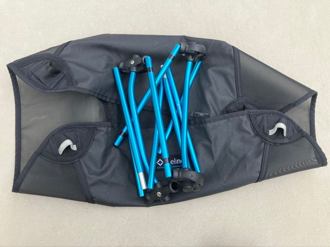 Helinox ground chair ブラック＆ブルー