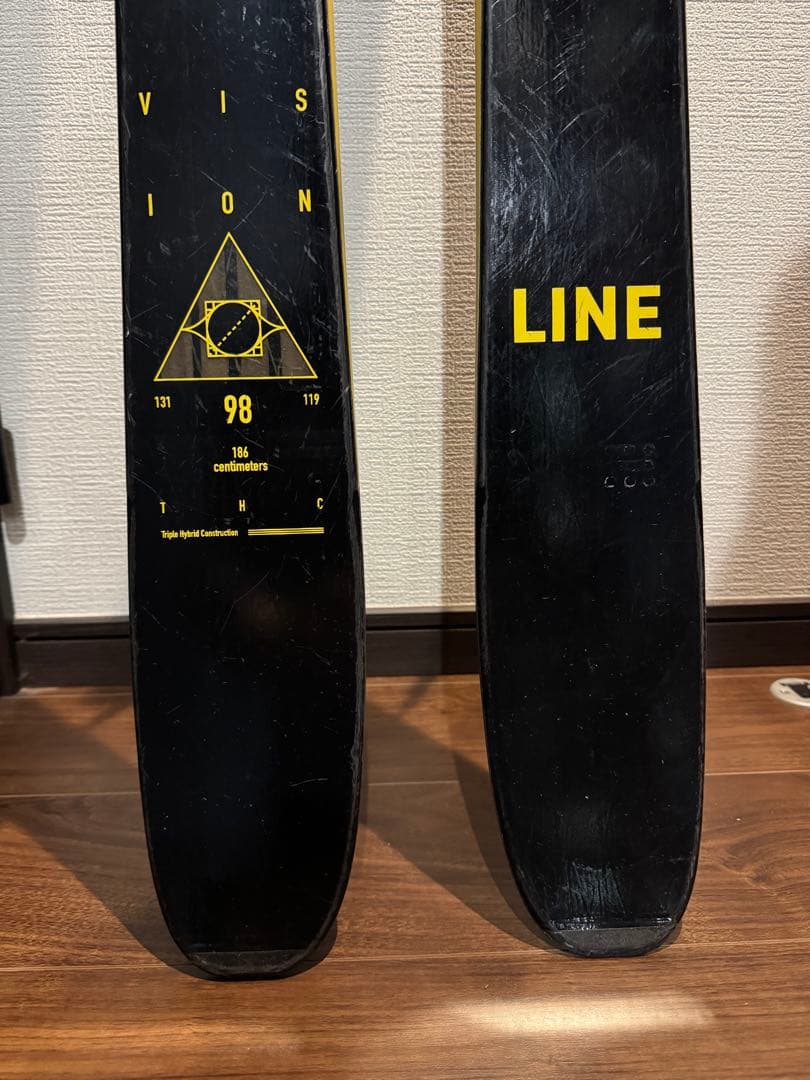 LINE VISION98 186cm SQUIRE 超軽量　3シーズン使用