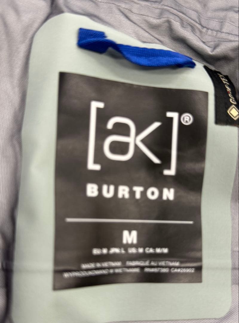 [ak] BURTON スノーボードジャケット M ライトグレー
