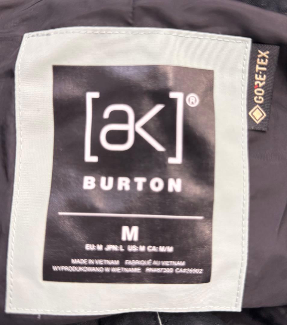 [ak] BURTON スノーボードジャケット M ライトグレー
