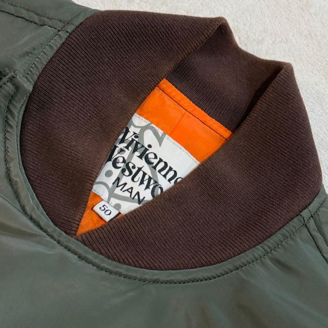 ヴィヴィアンウエストウッドマン MA-1 ライダース 変形 アシメ 立体