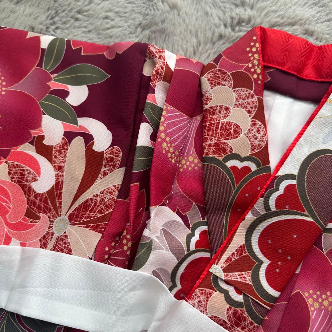 七五三 着物 女の子 KAGURA セット 草履風スリッポン 髪飾り